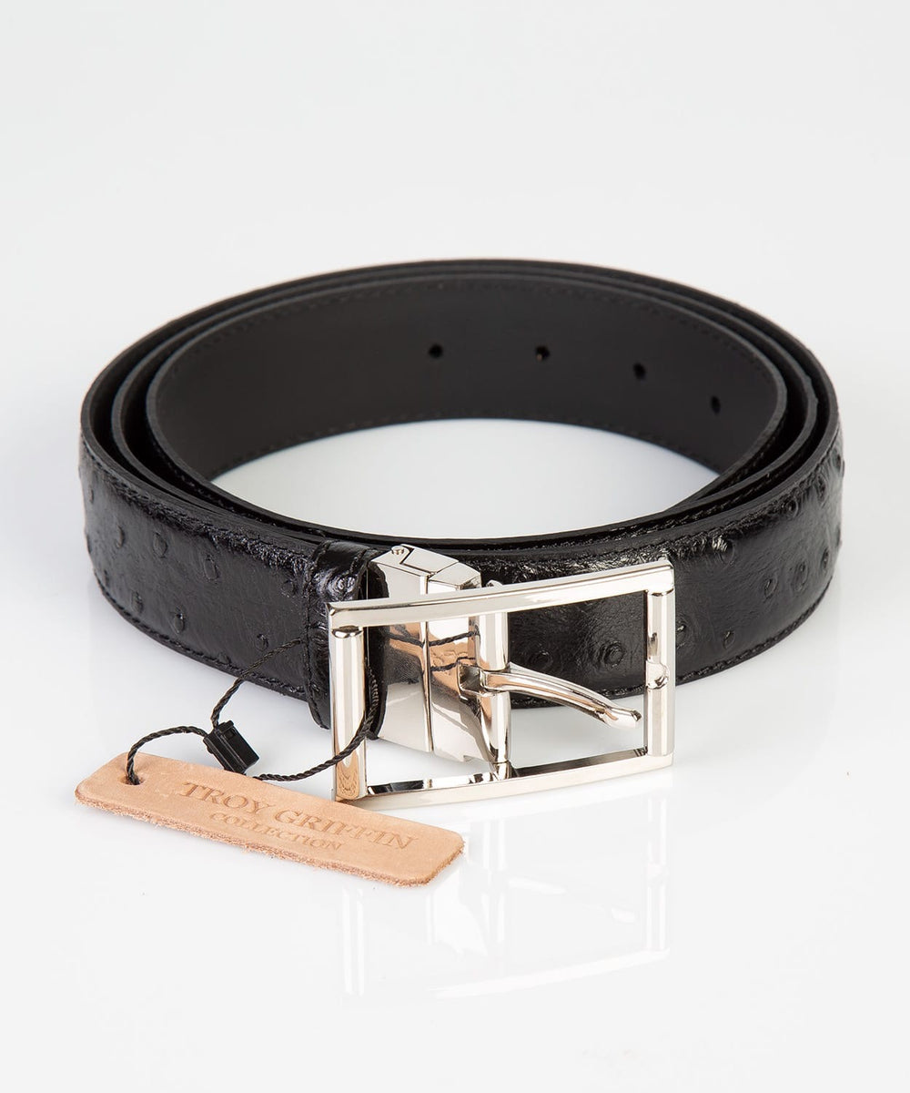 TGC Italian Leather Belt Black